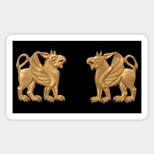 Golden Griffin Scythians Figurine Magnet